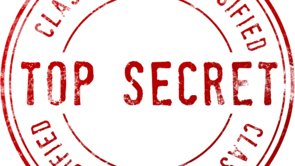"Top Secret" red stamp
